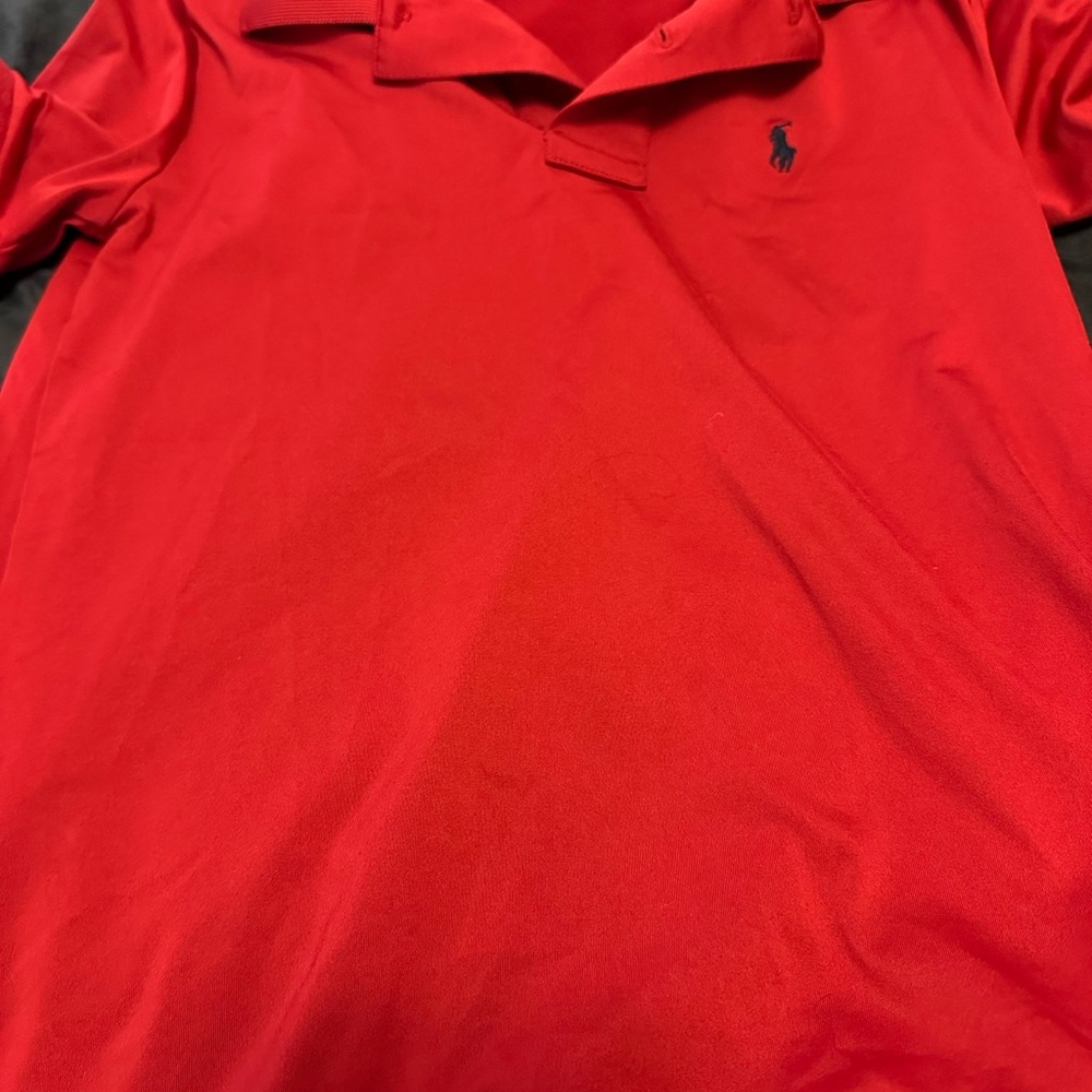 Polo by Ralph Lauren Kids Red Polo Shirt Dri-Fit - Bin 13